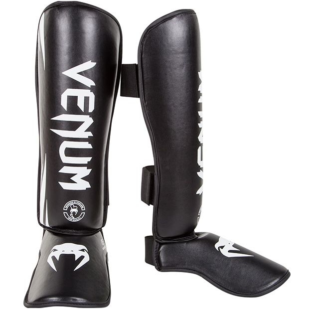 "Venum" Shin Guards Challenger - Black/White "Venum" Shin Guards Challenger - Black/White