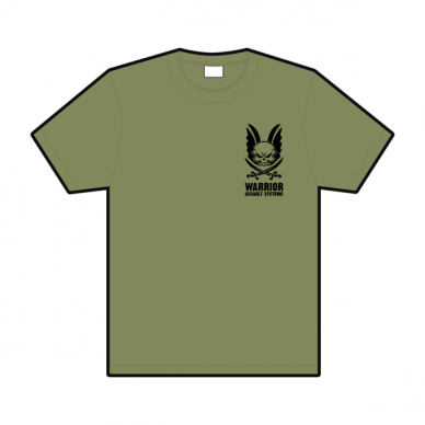 "Warrior" marškinėliai - OD Green (W-TSHIRT-OD) 1 "Warrior" marškinėliai - OD Green (W-TSHIRT-OD) 1