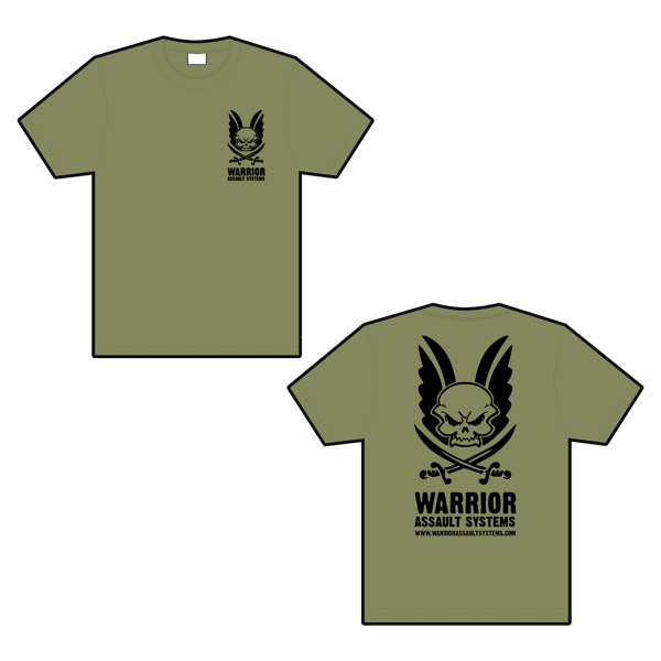 "Warrior" marškinėliai - OD Green (W-TSHIRT-OD) 2 "Warrior" marškinėliai - OD Green (W-TSHIRT-OD) 2